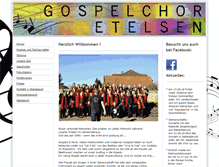 Tablet Screenshot of gospelchor-etelsen.de